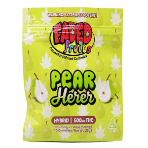 Faded Pear Herer Hybrid Gummies.