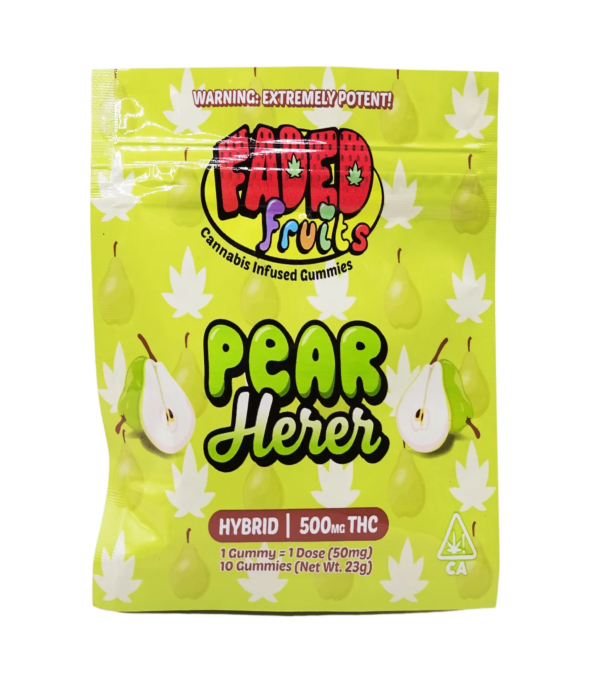 Faded Pear Herer Hybrid Gummies.